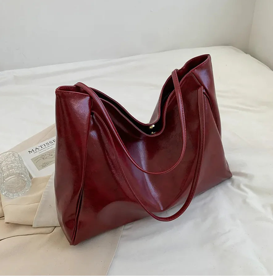 Leather Retro Tote Bag