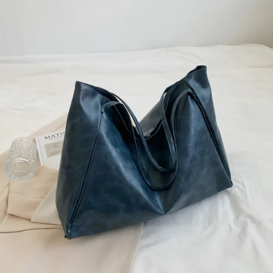 Leather Retro Tote Bag