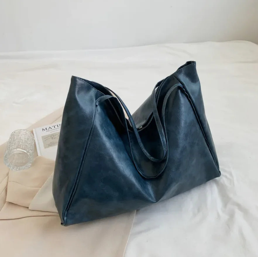 Leather Retro Tote Bag
