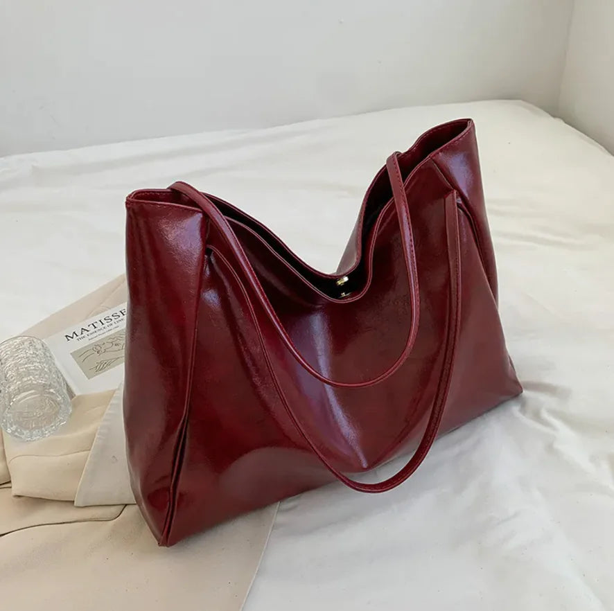 Leather Retro Tote Bag