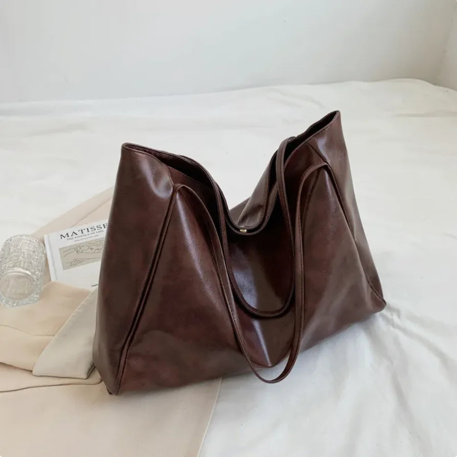 Leather Retro Tote Bag